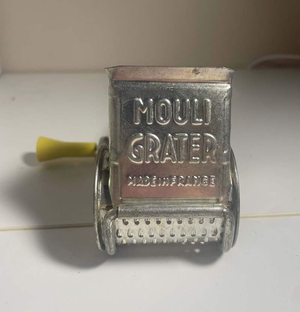 Mouli Grater Rotary Hand Cheese Shredder Vintage